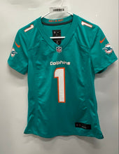 Load image into Gallery viewer, Nike Womens Aqua NFL Miami Dolphins Tua Tagovailoa #1 Football Jersey Size S