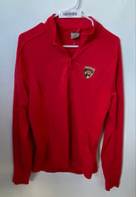 Load image into Gallery viewer, Levelwear Womens Red NHL Florida Panthers Quarter Zip Pullover Sweatshirt Size M