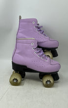 Load image into Gallery viewer, Unbranded Unisex Purple Faux Leather Lace-Up Roller Skates Size EUR 38