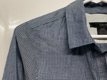 Load image into Gallery viewer, Calvin Klein Jeans Womens Blue Polka Dot Print Cotton Button-Up Shirt Size P/M/M