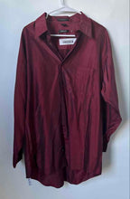 Load image into Gallery viewer, DKNY Mens Red Pointed Collar Long Sleeve Chest Pocket Dress Shirt Size XL