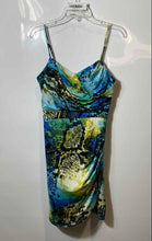 Load image into Gallery viewer, Bisou Bisou Womens Multicolor Snake Print Spaghetti Straps Mini Dress Size 8