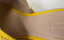 Load image into Gallery viewer, Kate Spade New York Womens Tenley Beige Yellow Wedge Heel Mule Sandals Size 7M