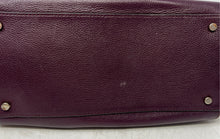 Load image into Gallery viewer, Kate Spade Womens Larchmont Reiley Dark Purple Pebbled Leather Satchel Purse