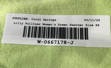 Load image into Gallery viewer, Lilly Pulitzer Womens Green Long Sleeve V-Neck Pullover Sweater Size XS