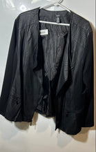 Load image into Gallery viewer, Alfani Womens Black Long Sleeve Pockets Full-Zip Biker Jacket Size 3X