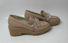 Load image into Gallery viewer, Dolce Vita Womens Haris Light Pink Leather Block Heel Platform Loafers Size 8