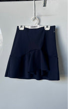 Load image into Gallery viewer, Zara Womens Blue Asymmetrical Layered Flounce Hem Detail Mini Skirt Size Small