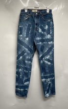 Load image into Gallery viewer, Gap Womens Blue Tie-Dye Denim Stretch Classic Fit Straight Jeans Size 10 Long