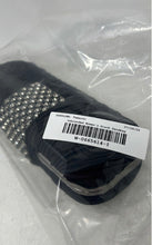 Load image into Gallery viewer, Unbranded Womens Black Silver-Tone Pleated Chain Strap Clutch Handbag