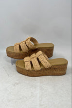 Load image into Gallery viewer, J. Crew Womens Beige Wedge Heel Slip-On Platform Fisherman Sandals Size 7