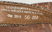 Load image into Gallery viewer, Authentic Tory Burch Womens Thora Brown Thong Sandals Size 8M Stained Worn