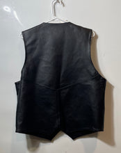 Load image into Gallery viewer, Burk's Bay Mens Black Sleeveless Pockets Biker Vest Size Large
