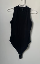Load image into Gallery viewer, Forever 21 Womens Black Sleeveless Mock Neck Stretch Bodysuit Top Size S