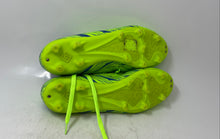 Load image into Gallery viewer, Dream Pairs Mens Neon Green Blue Slip-On Athletic Soccer Cleats Size 9.5
