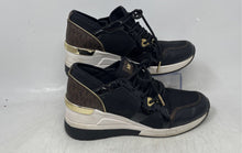Load image into Gallery viewer, Michael Kors Womens Black White Lace-Up Sneaker Shoes Size 7.5M