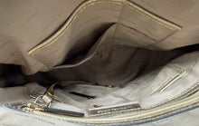Load image into Gallery viewer, Michael Kors Womens Gold Charm Double Handle Inner Pockets Satchel Handbag