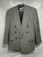 Load image into Gallery viewer, Reda Mens Beige Long Sleeve Pockets Peak Lapel Double-Breasted Blazer Size S37