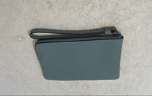 Load image into Gallery viewer, Coach Womens Light Blue Leather Logo Inner Pocket Zipper Wristlet Wallet