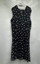 Load image into Gallery viewer, Anne Klein Womens Black Printed Sleeveless V-Neck A-Line Dress Size XL