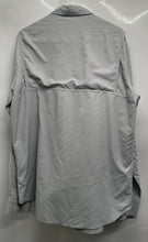Load image into Gallery viewer, Columbia Mens Gray Roll Tab Sleeve Chest Pocket Utility Button-Up Shirt Size M