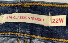 Load image into Gallery viewer, Levi's Womens 414 Blue 5-Pocket Design Classic Straight Leg Jeans Sz 22W W/Tags