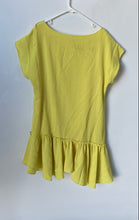 Load image into Gallery viewer, Vince Camuto Womens Bright Yellow Short Sleeve Round Neck Tunic Dress Size 14