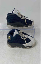 Load image into Gallery viewer, Nike Kids Air Jordan 13 Retro White Blue Mid Top Lace-Up Sneaker Shoes Size 5C