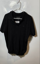 Load image into Gallery viewer, Aeropostale Mens Black Short Sleeve Spread Collar Polo Shirt Size Large