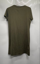 Load image into Gallery viewer, Calvin Klein Womens Green Short Sleeve Round Neck Pullover T-Shirt Dress Size M