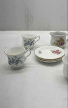 Load image into Gallery viewer, Royal Standard White 14-Pcs Floral Print Ceramic Tea Cup Set