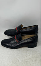 Load image into Gallery viewer, D&D Mens Black Leather Round Toe Slip-On Block Heel Loafers Shoes Size 43.5