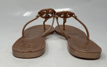 Load image into Gallery viewer, Authentic Tory Burch Womens Mini Miller Beige Plastic Thong Sandals Size 6M