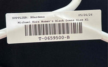 Load image into Gallery viewer, Michael Kors Womens Black Long Sleeve Back-Zip Shift Dress Size XL