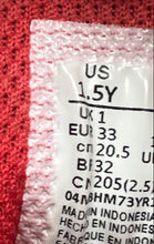 Load image into Gallery viewer, Nike Boys Air Jordan 1 Mid Red And Black Leather Sneakers Shoes Size 1.5Y