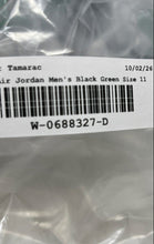 Load image into Gallery viewer, Nike Mens Air Jordan 1 Low SE Black Green Lace-Up Basketball Shoes Size 11