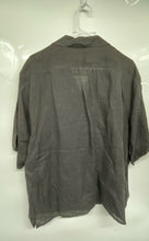 Load image into Gallery viewer, Esprit Womens Black Collared Short Sleeve Button-Up Shirt Size Large