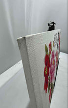 Load image into Gallery viewer, Cross-Stitch Embroidery Flower Portrait Art Piece Chinese Calligraphy