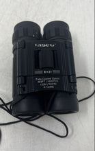 Load image into Gallery viewer, Tasco 8x21 165RB Black Fully Coated Optics 383FT 1000YDS Binoculars In Open Case