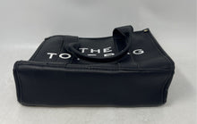 Load image into Gallery viewer, Unbranded Womens Black Leather Double Handle Zipper Mini Tote Bag