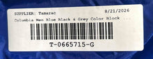 Load image into Gallery viewer, Columbia Mens Blue Black Gray Colorblock Long Sleeve Full-Zip Jacket Size XL
