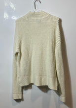 Load image into Gallery viewer, US Polo Assn. Womens White Long Sleeve High Neck Ribbed Pullover Sweater Size L