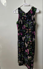Load image into Gallery viewer, Tommy Hilfiger Womens Black Floral Sleeveless Back Zip Fit & Flare Dress Size 8
