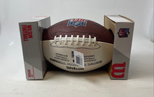 Load image into Gallery viewer, Wilson Brown White Mini NFL Autograph Football Ball With Tags