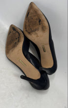 Load image into Gallery viewer, Louise Et Cie Womens Hermosah Black Leather Slip-On D'Orsay Heels Size 9W