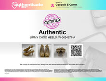Load image into Gallery viewer, Authentic Jimmy Choo London Womens Nova Yellow Slingback Heels Sz EUR 37 Damaged
