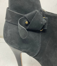 Load image into Gallery viewer, Aldo Womens Gorgeous Periera Black Leather Cone Heel Ankle Booties Size 8