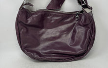 Load image into Gallery viewer, Badgley Mischka Womens Dark Purple Inner Pockets Adjustable Strap Shoulder Purse
