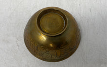 Load image into Gallery viewer, Engraved Brass Bowl With Traditional Folk Art Animal And Geometric Motifs
