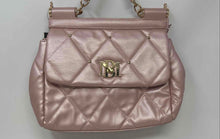 Load image into Gallery viewer, Badgley Mischka Womens Pink Leather Detachable Strap Lined Crossbody Bag w/ Tags
